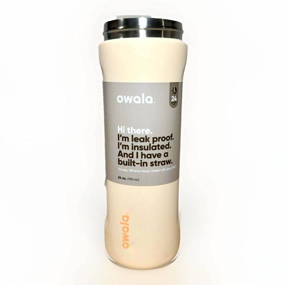 Owala FreeSip Sway 24oz Stainless Tumbler Sandy Shores READ